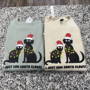 I Saw Santa Claws 2025 Christmas Sweatshirt