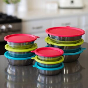 Messy Mutts 6-Piece Stainless Steel Bowl Set