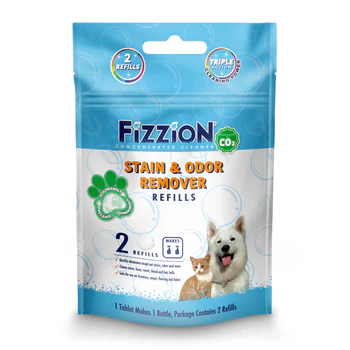 Fizzion Concentrated Cleaner Pet Stain & Odor Remover – 2 Refill Pouch - Image 2