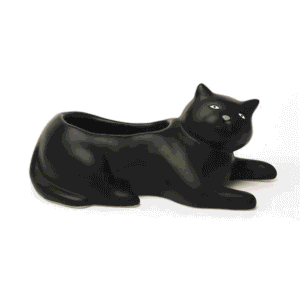 Kikkerland Cosmo the Black Cat Planter