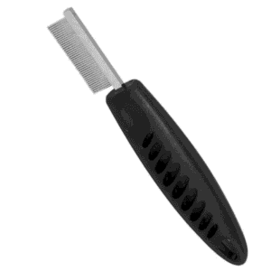 Master Grooming Tools Face/Finishing Comb with black handle
