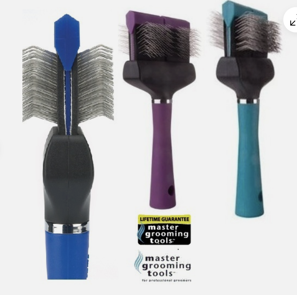 Master Grooming Tools Flexible Slicker Brush Double - Image 2