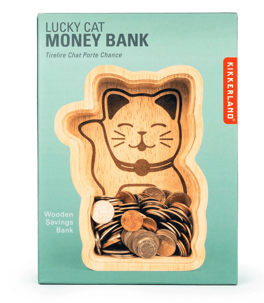 Kikkerland Lucky Cat Money Bank - Image 3