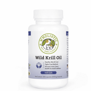 Wholistic Pet Organics Wild Krill Oil 60 count soft gels