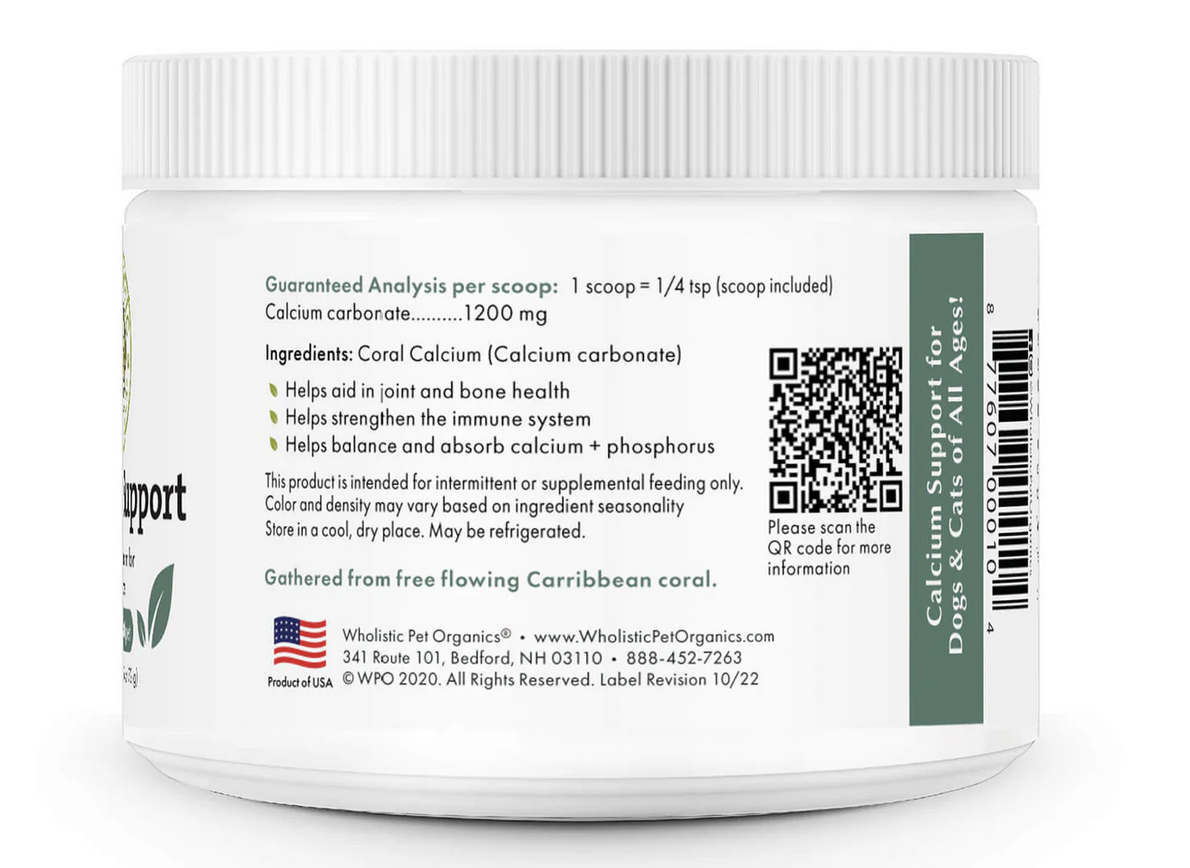 Wholistic Pet Organics Calcium Support 2.5oz - Image 3