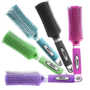 BASS Brush 706P Bathing Brush Detangler Nylon Bristle