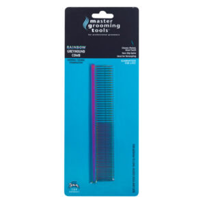 Master Grooming Tools Greyhound Rainbow Comb