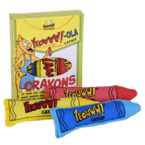 Ducky World Yeowww!-ola Catnip Crayons 3-Count Cat Toy