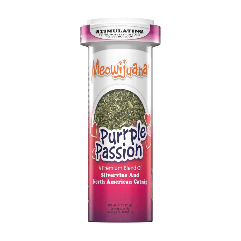 Meowijuana Purrple Passion Catnip Bottle