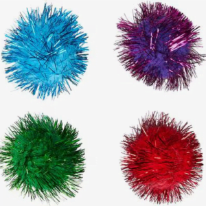 Glitter Pom 1" Ball Cat Toy