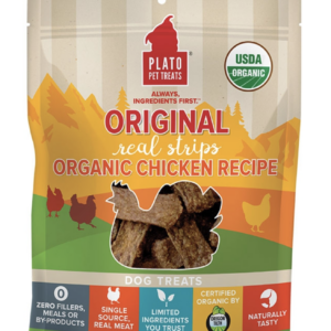 Plato Original Real Strips Dog Treats 18oz