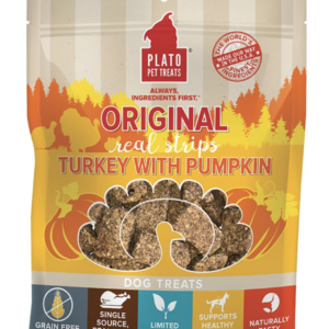 Plato Original Real Strips Grain Free Dog Treats 18oz