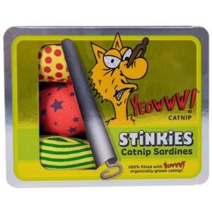 Ducky World Yeowww! Stinkies Catnip Sardines 3 Count Cat Toy