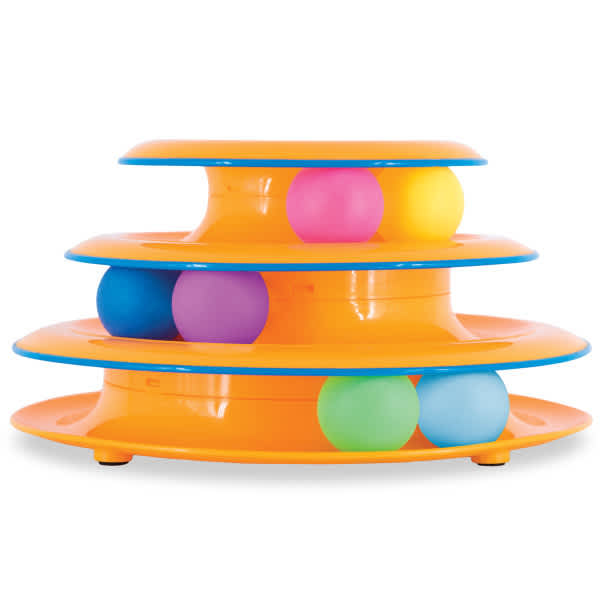 Catstages Towers of Tracks Cat Track Toy - Multi