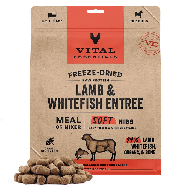 Vital Essentials Raw Protein Freeze-Dried Soft Nibs Dog Food