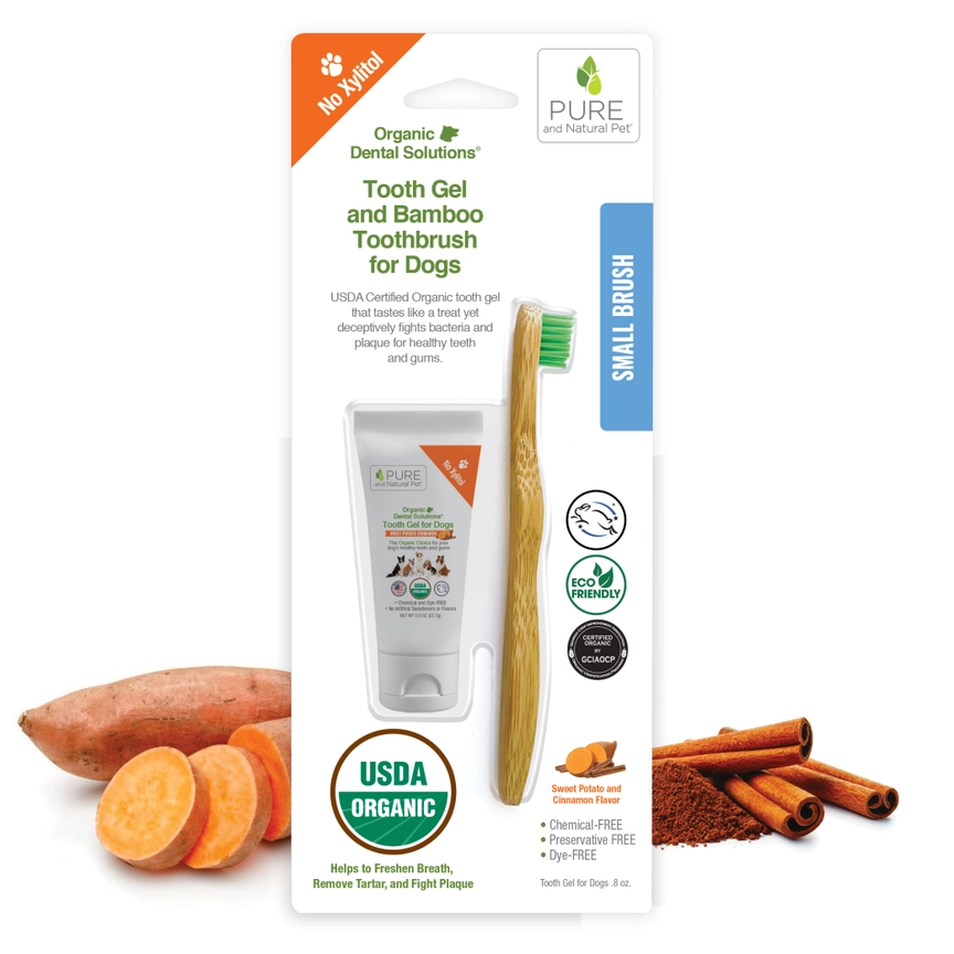Pure & Natural Pet Organic Dental Solution Kit For Dogs