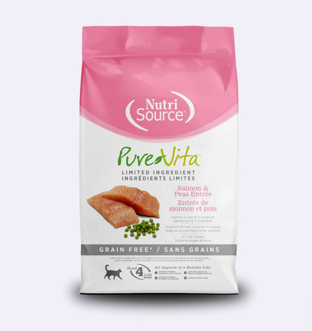 PureVita Grain Free Salmon & Peas Entree Dry Cat Food