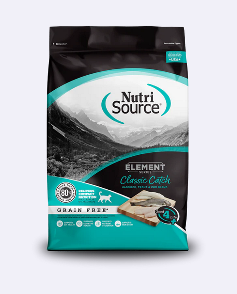 NutriSource Element Series Grain Free Classic Catch Dry Cat Food