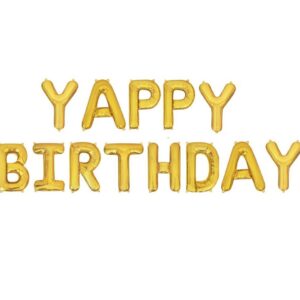 Balloon Banner Yappy Birthday