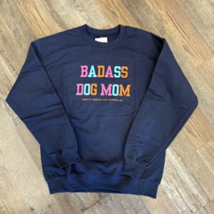 BPP Dog Mom Blue Multi crew sweatshirt