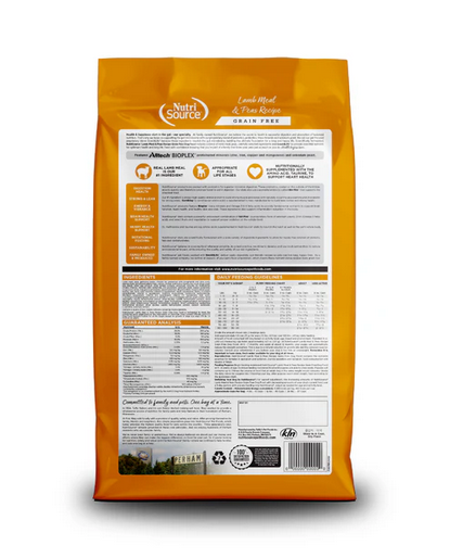NutriSource Grain-Free Lamb Meal & Pea Dry Dog Food - Image 2