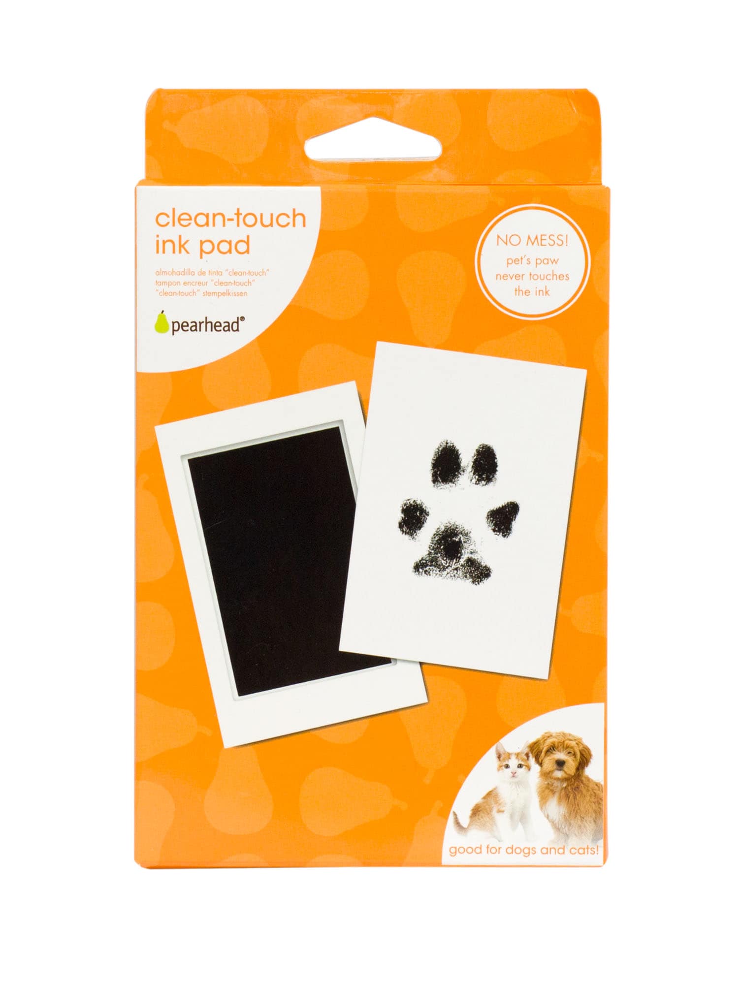 Pearhead Pet Pawprint Clean-Touch Ink Pad - black
