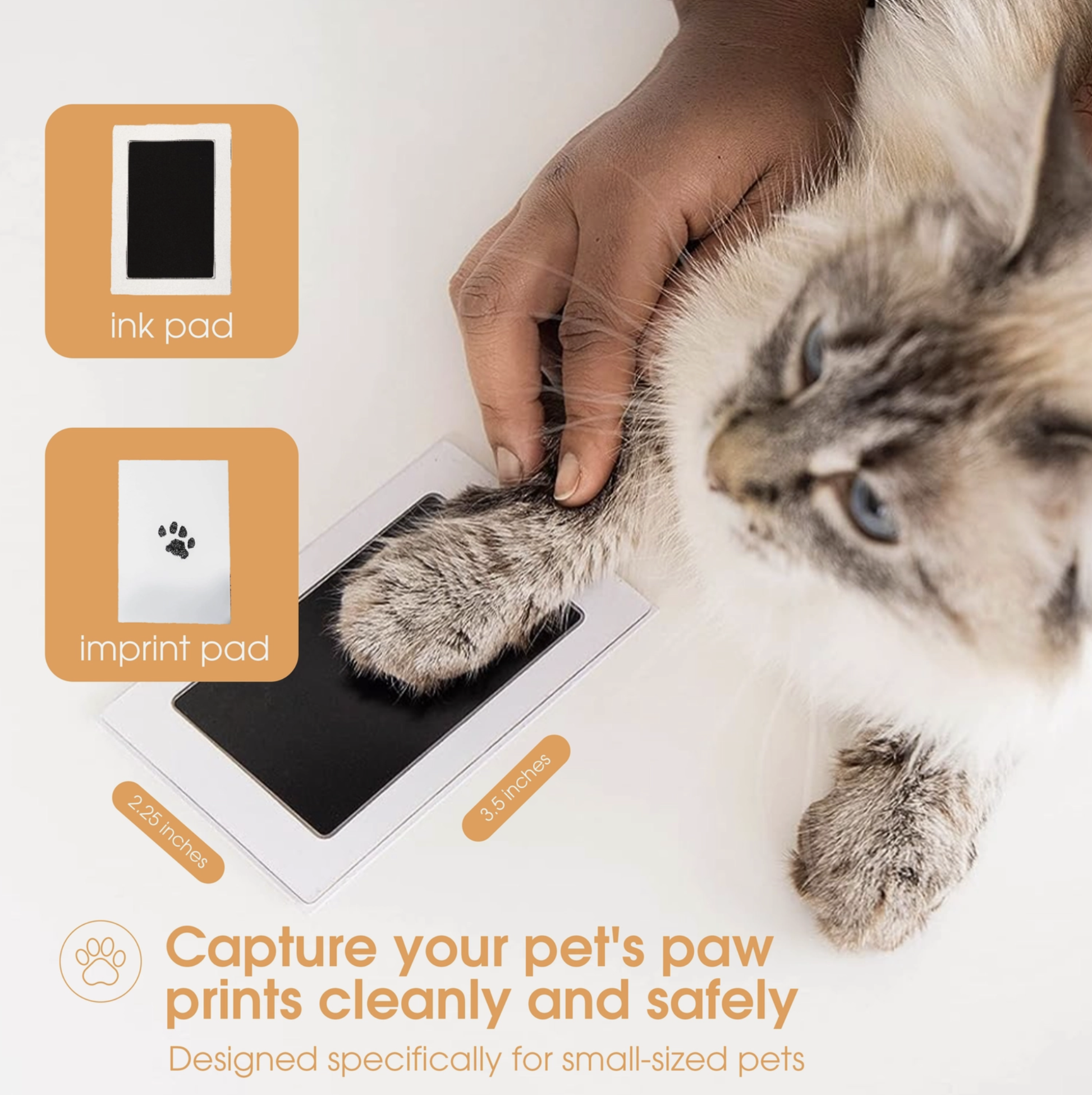 Pearhead Pet Pawprint Clean-Touch Ink Pad - black - Image 2
