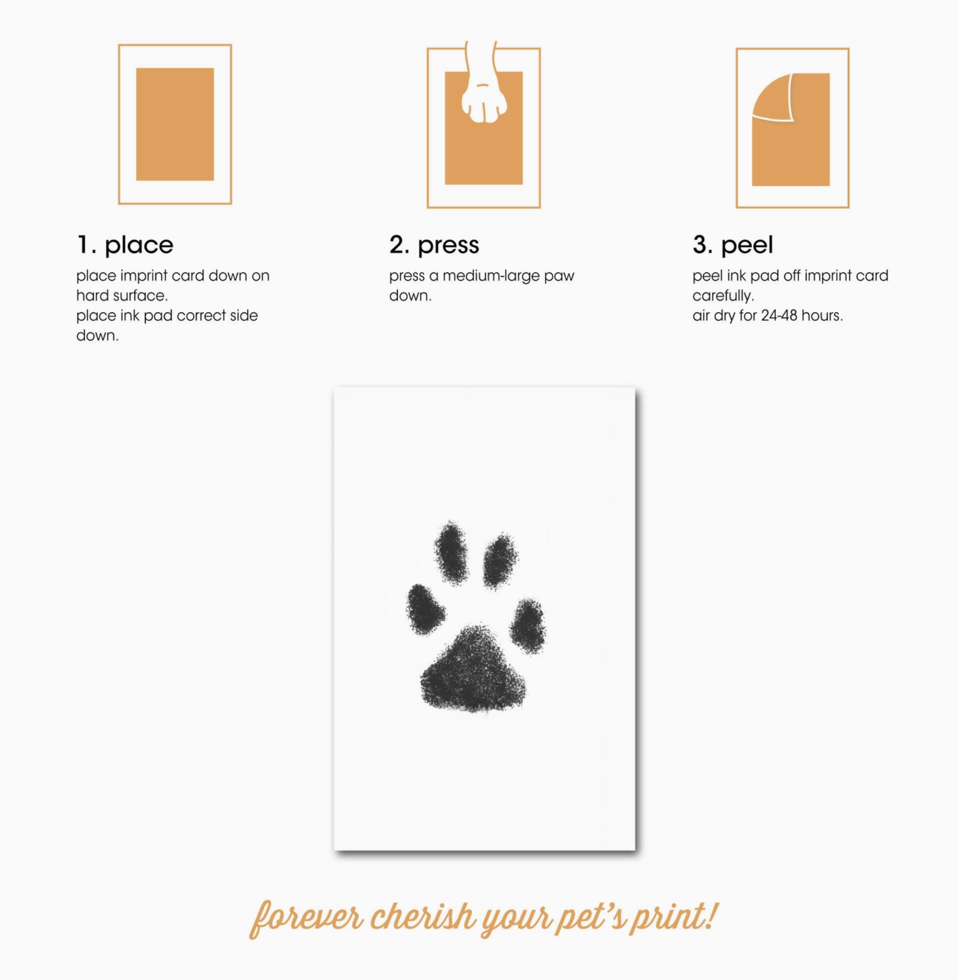 Pearhead Pawprint Clean-Touch Ink Pad for M/L - black - Image 2