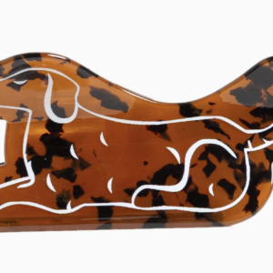 Pearhead Dog Design Hair Claw Clip