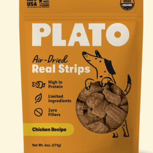 Plato Dog Real Strips Treats 18 ounce
