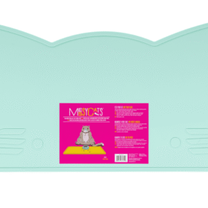 Messy Mutts Cats Silicone Bowl Mat - mint