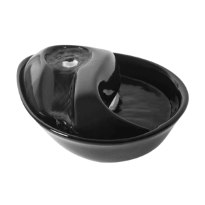 Pioneer Pet Black Ceramic Raindrop fountain 60oz