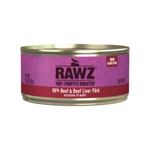 Rawz 96% Beef & Beef Liver Pate Wet Cat Food