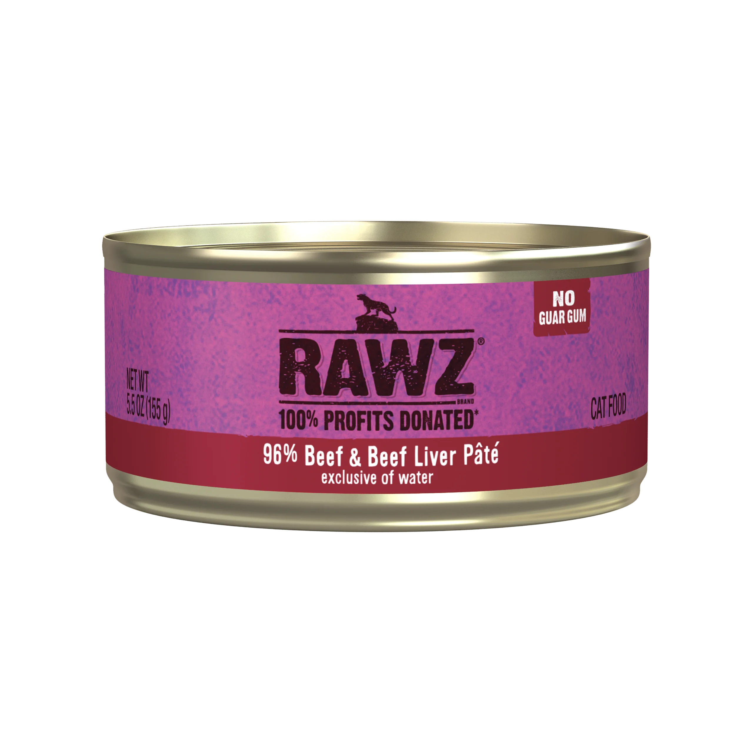 Rawz 96% Beef & Beef Liver Pate Wet Cat Food