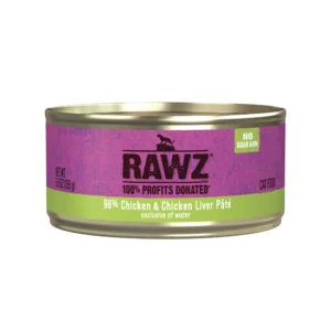 Rawz 96% Chicken & Chicken Liver Pate Wet Cat Food