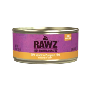 Rawz 96% Rabbit & Pumpkin Pate Wet Cat Food