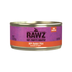 Rawz 96% Rabbit Pate Wet Cat Food