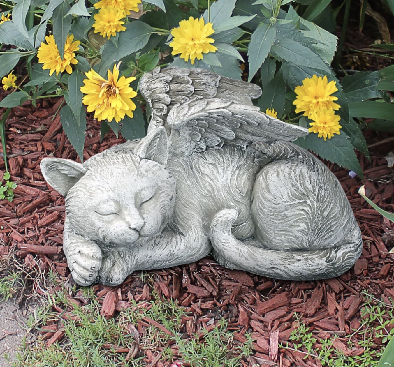 Design Toscano Memorial Angel Sleeping Cat statue - Image 4