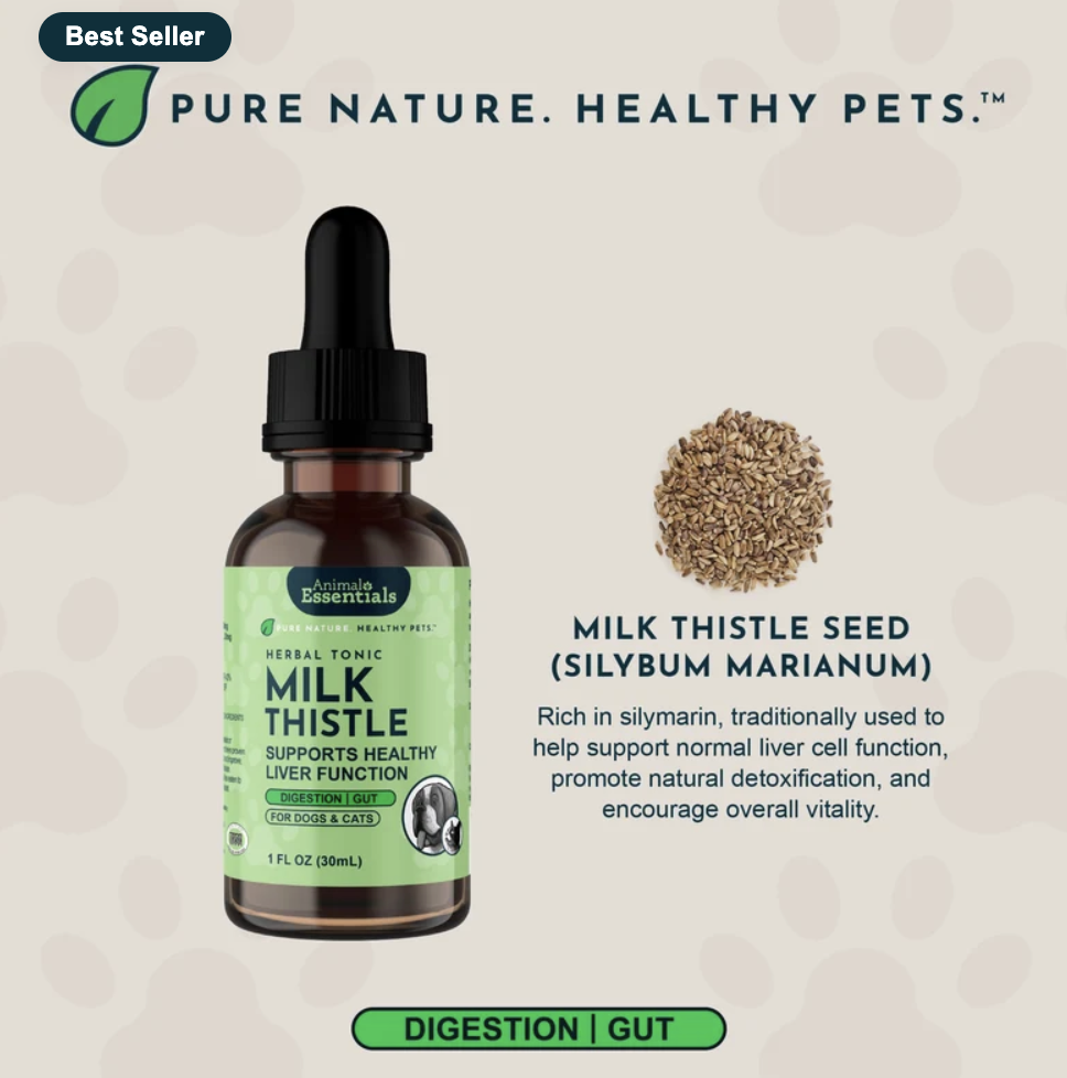 Animal Essentials Milk Thistle Herbal Tonic for dog & cats - Image 3