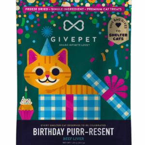 GivePet Birthday Purr-resent Freeze Dried Cat treats 6oz